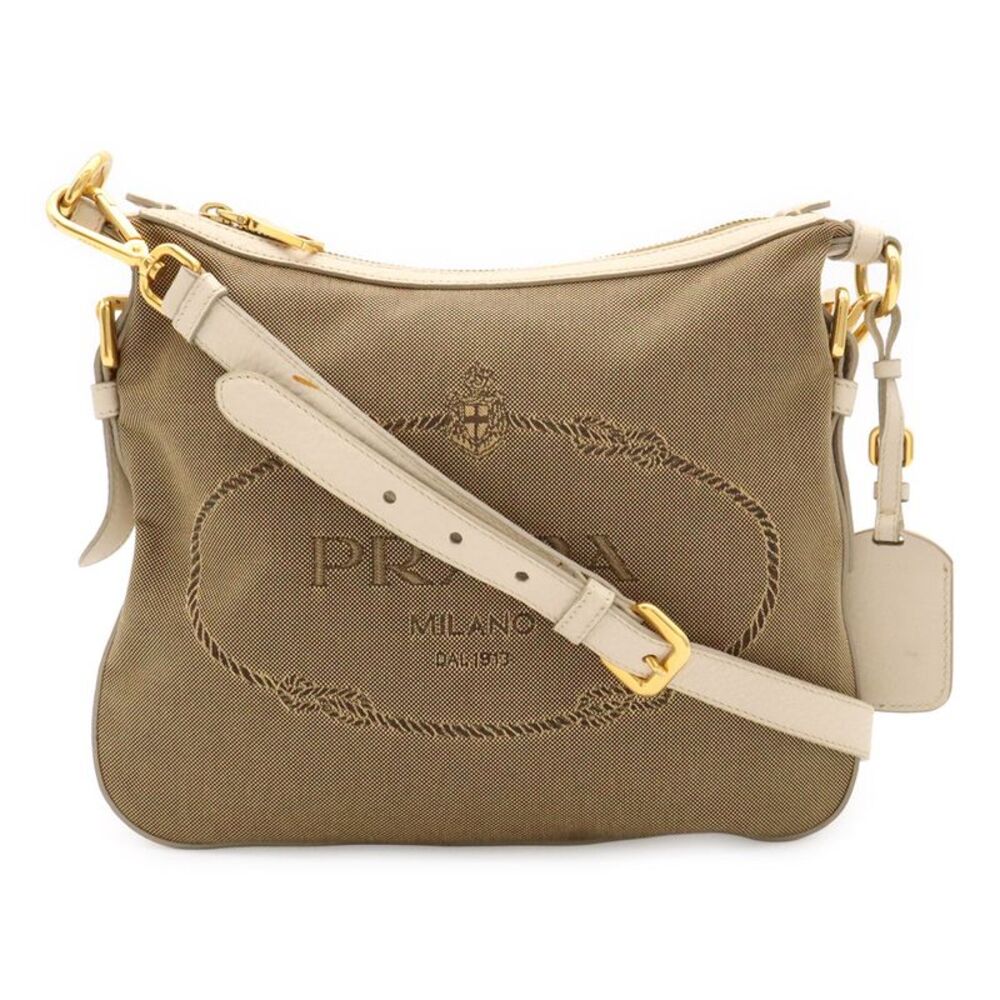 Prada Logo Jacquard Crossbody Bag